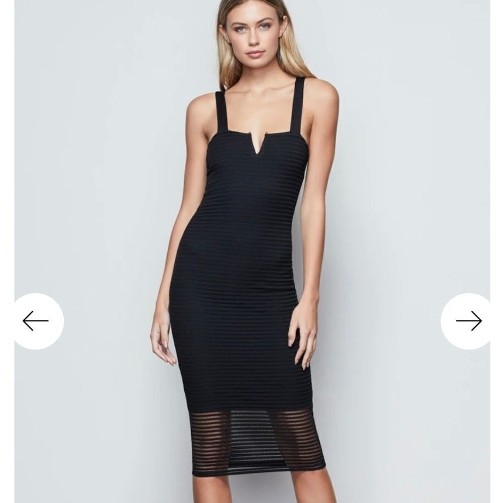 GOOD AMERICAN SHEER MESH MIDI DRESS SZ 5 XXL - Picture 4 of 10